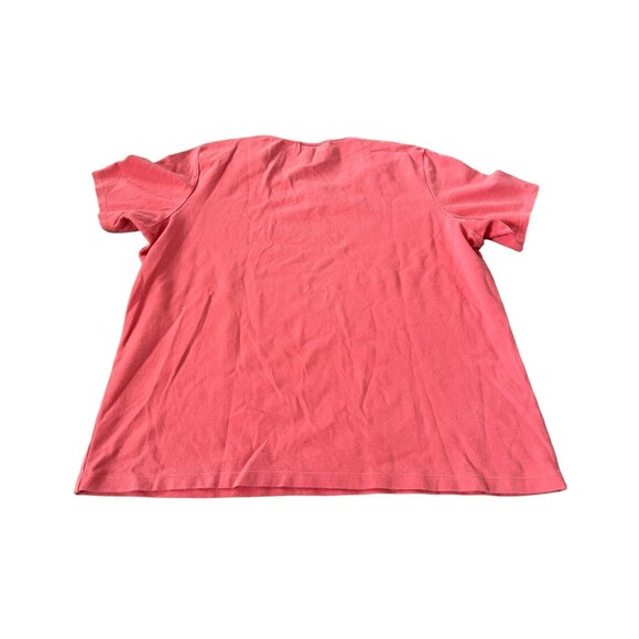 Talbots Womens Tshirt Pink Size 1X Plus Short Sleeve Square Neck Minimalist Tee - Picture 2 of 7